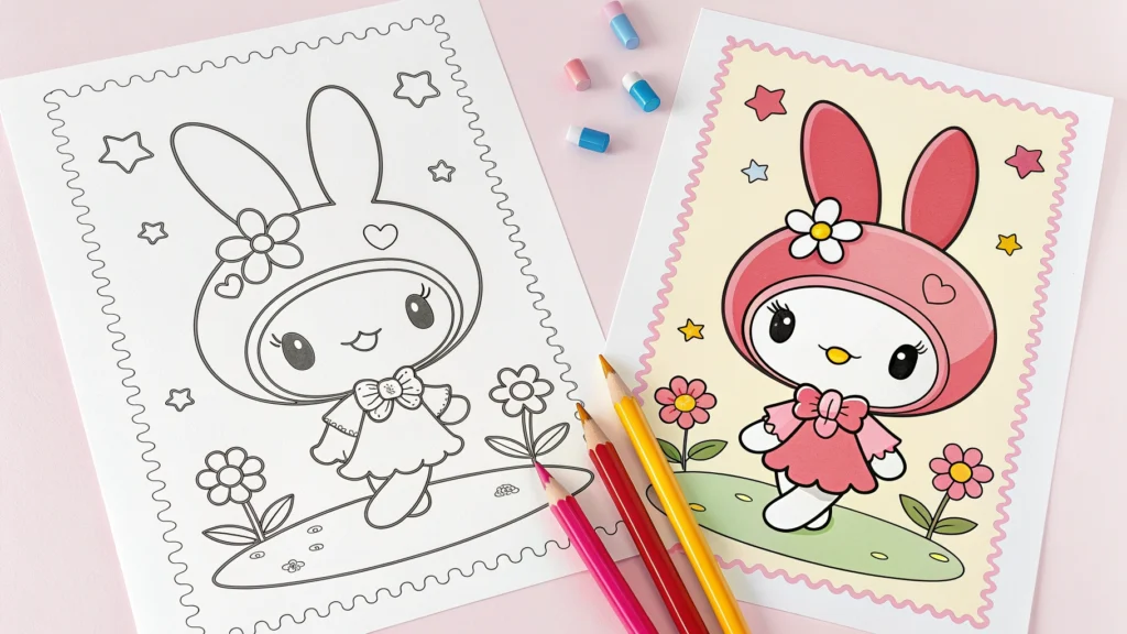 a-split-image-of-a-my-melody-coloring-page-designe.webp.webp